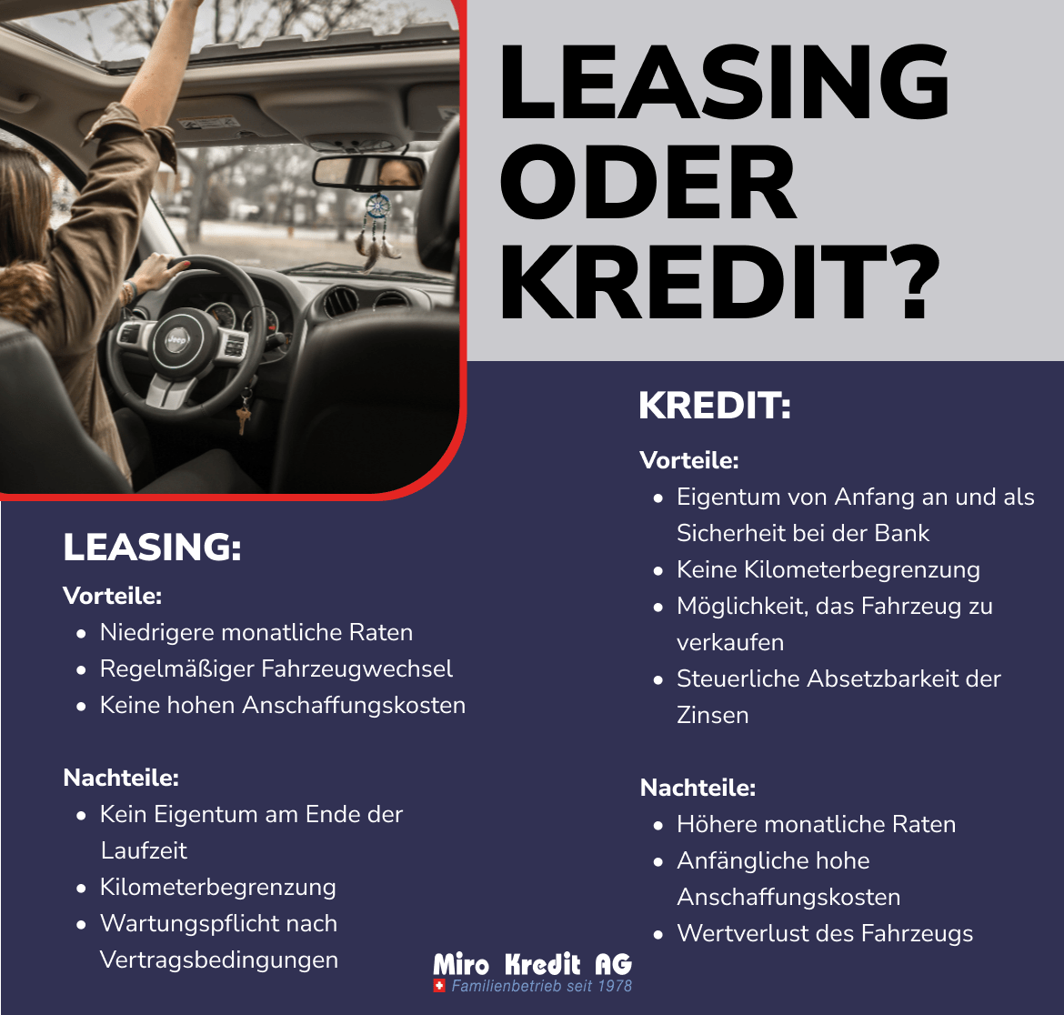 LEASING ODER KREDIT?